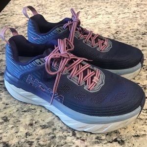 Hoka One athletic shoes